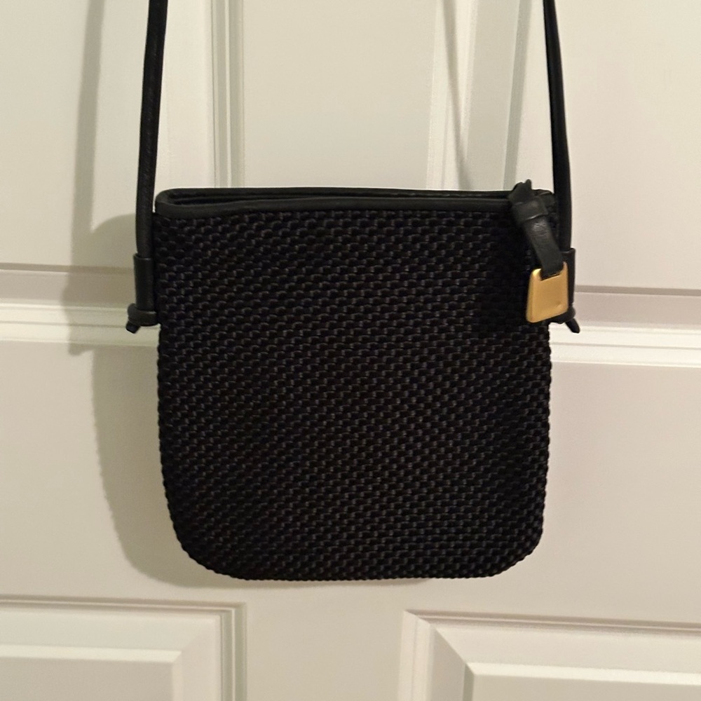 Americana by Sharif Black Gold Woven Crossbody - Picture 6 of 13